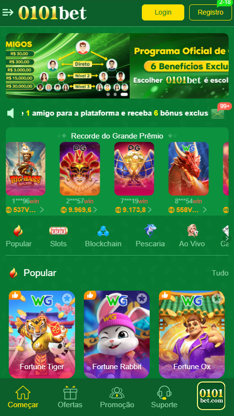 0101bet.com Interface